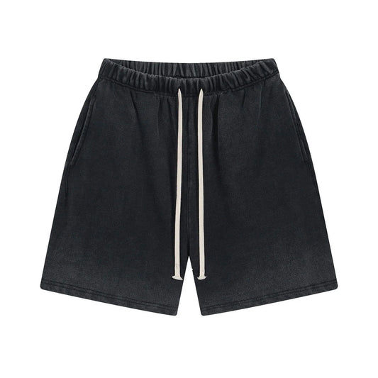 BLACK WASHED SHORTS