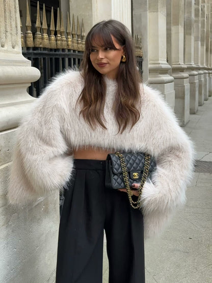 White Fur sweater