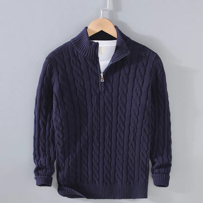 Old Money Cozy Half Zip