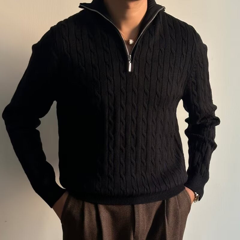 Classy Half Zip Knit