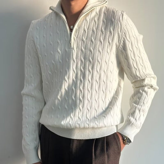 Classy Half Zip Knit