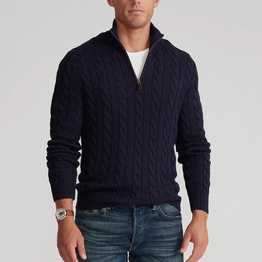 Old Money Cozy Half Zip